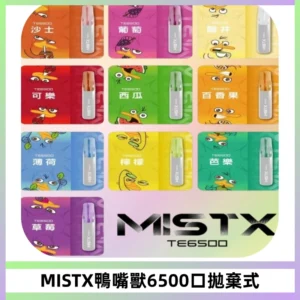 MISTX TE鴨嘴獸6500 Puffs抛棄式一次性抛棄式電子煙